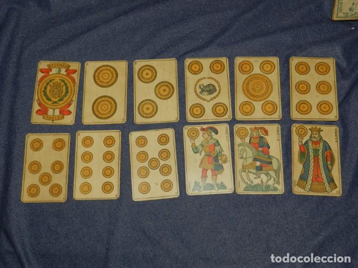ANCIEN JEU NAIN Jaune Cartes Miniatures BP Grimaud Paris Jeton XIXème