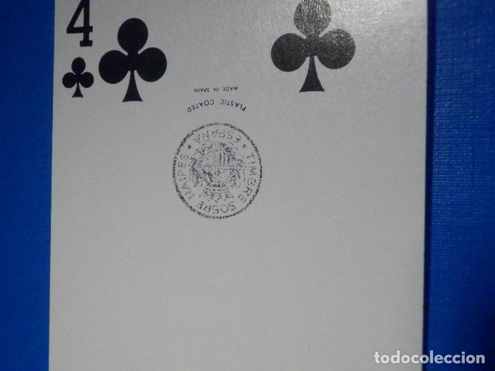 Barajas de cartas: BARAJA DE CARTAS - Poker - FOURNIER - Con timbre sobre naipes - Motivos taurinos - Foto 4 - 226400123