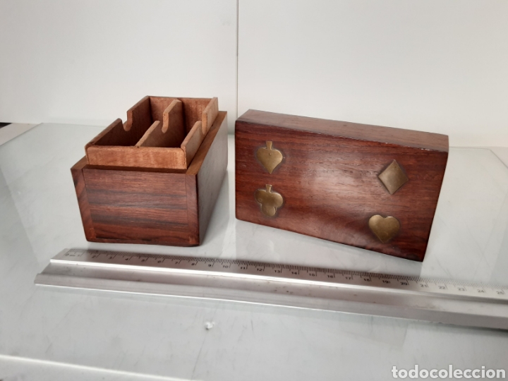 Barajas de cartas: Caja madera para barajas - Foto 3