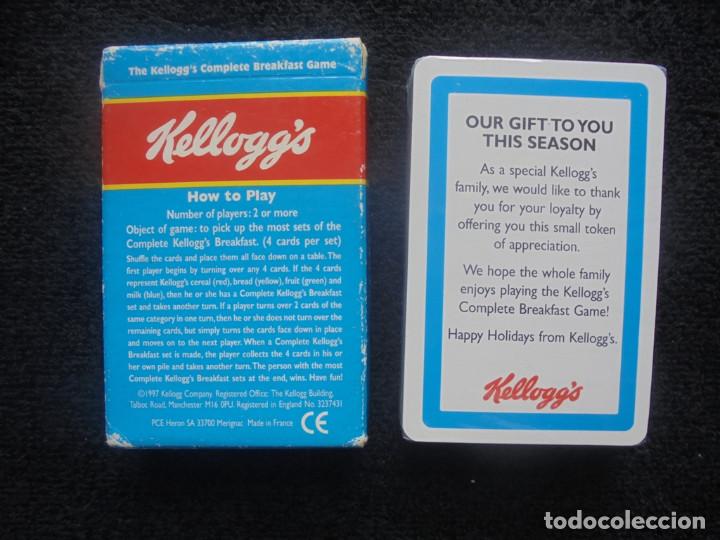Barajas de cartas: Baraja cartas Kellogg&acute;s breakfast Game - Foto 2