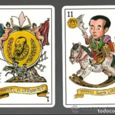 Jeux de cartes: ST B 21 BARAJA DE CARTAS LITERARIA CERVANTES QUIJOTE LORCA LITERATURA ESCRITORES SERAFIN. Lote 286450153