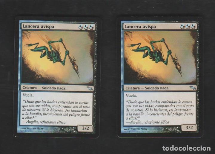 Barajas de cartas: MAGIC THE GATHERING : PAREJA , LANCERA AVISPA ( HADA ) - Foto 1