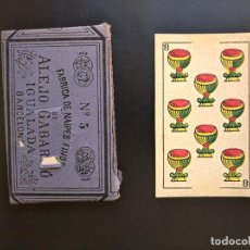 Jeux de cartes: BARAJA. NAIPES FINOS. ALEJO GABARRÓ. NO 5. PRECINTADA. ENVOLTURA ORIGINAL. Lote 264689649