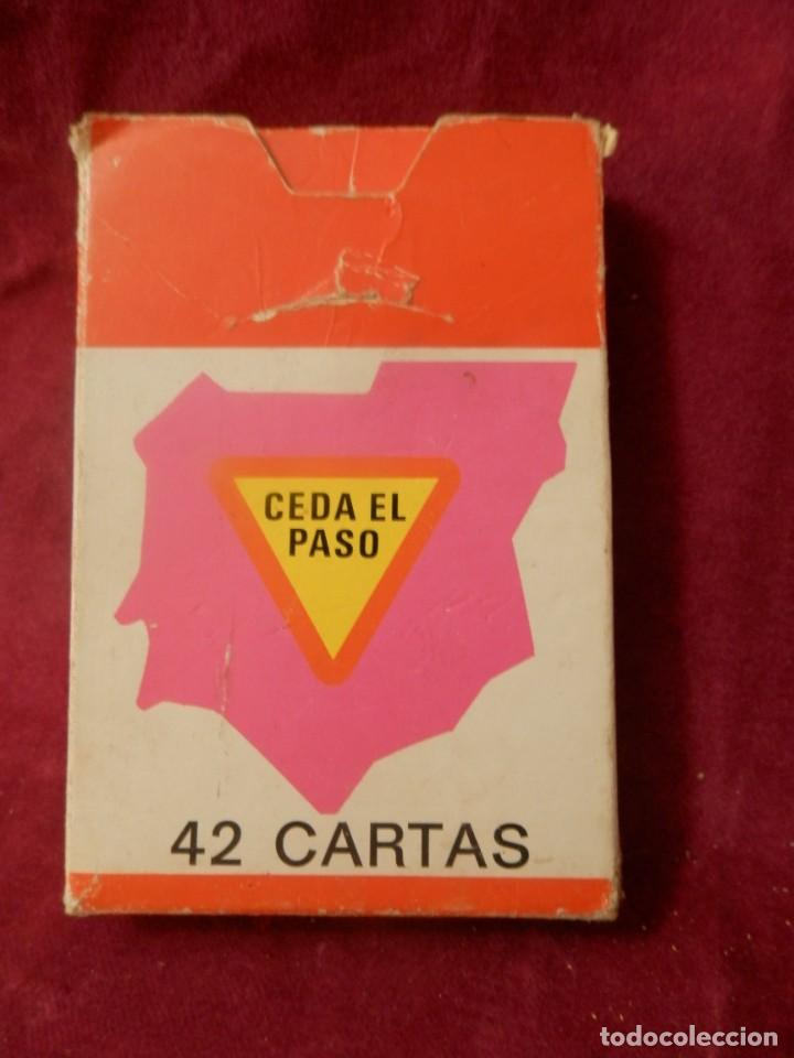 Barajas de cartas: CARTAS JUEGO DE LOS CAMINOS. COMPLETO. CEDA EL PASO. 42 CARTAS EDICIONES RECREATIVAS. MADRID - Foto 2 - 267564544
