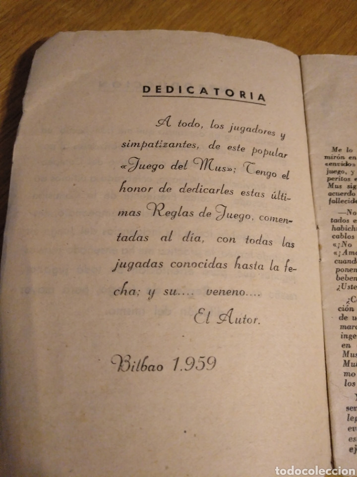 Barajas de cartas: Reglas del Mus. 1959 - Foto 3