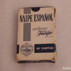 Barajas de cartas: BARAJA HERACLIO FOURNIER VITORIA Nº1 - AÑO 1962 - NAIPES FIBRA MARFIL - CAJA ORIGINAL. Lote 275777153
