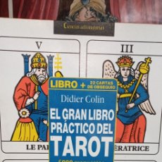 Barajas de cartas: EL GRAN LIBRO PRÁCTICO DEL TAROT(DIDIER COLIN) +TAROT UNIVERSAL DE MARSELLA.. Lote 290213523