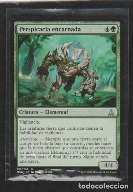 Barajas de cartas: MAGIC THE GATHERING : PERSPICACIA ENCARNADA ( ELEMENTAL ) - Foto 1