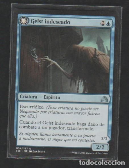 Barajas de cartas: MAGIC THE GATHERING : GEIST INDESEADO ( ESPIRITU ) - Foto 1