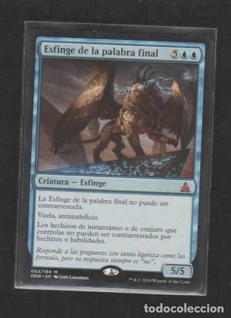 Barajas de cartas: MAGIC THE GATHERING : ESFINGE DE LA PALABRA FINAL ( ESFINGE ) - Foto 1