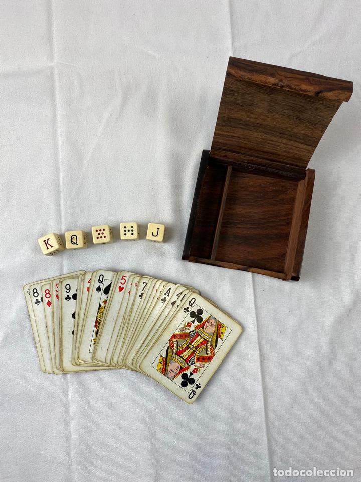 caja madera - cartas poker - motivos - taurino - Acheter Autres