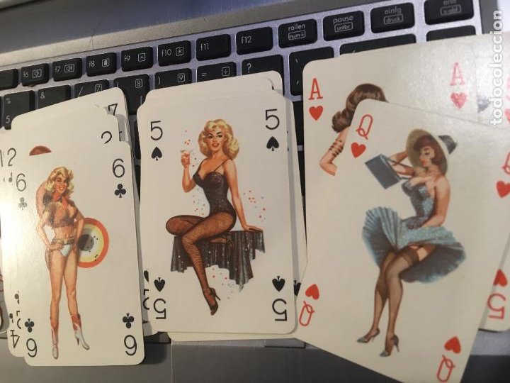 Barajas de cartas: Dos barajas de poker eróticas Rumanía Romihártya la roja está sin estrenar,la otra abierta - Foto 4 - 302596133
