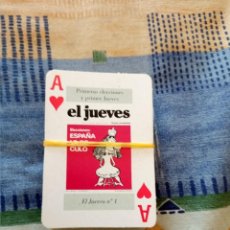Barajas de cartas: X BARAJA DE POKER PORTADAS EL JUEVES COMPLETA. Lote 347380388