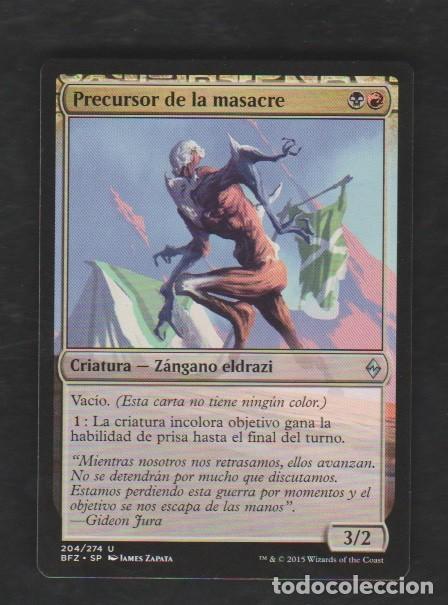 Barajas de cartas: MAGIC THE GATHERING : PRECURSOR DE LA MASACRE ( ELDRAZI ) - Foto 1