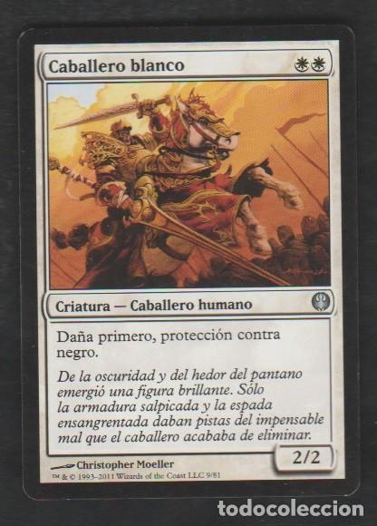 Barajas de cartas: MAGIC THE GATHERING : CABALLERO BLANCO ( HUMANO ) - Foto 1