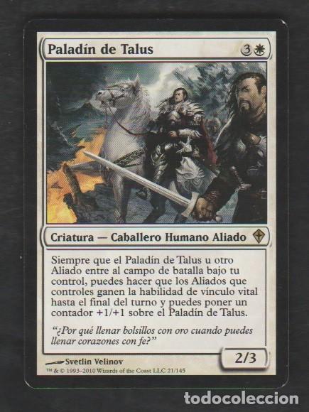 Barajas de cartas: MAGIC THE GATHERING : PALADIN DE TALUS ( HUMANO ) - Foto 1