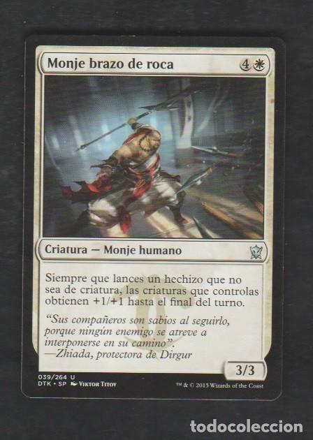 Barajas de cartas: MAGIC THE GATHERING : MONJE BRAZO DE ROCA ( HUMANO ) - Foto 1