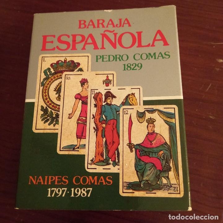 cartas baraja epañola NAIPES COMAS 1797-1987 PEDRO COMAS 