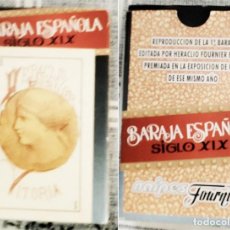 Barajas de cartas: BARAJA ESPAÑOLA DEL SIGLO XIX REPRODUCCION DE LA PRIMERA BARAJA EDITADA POR FOURNIER 1868. Lote 312035848