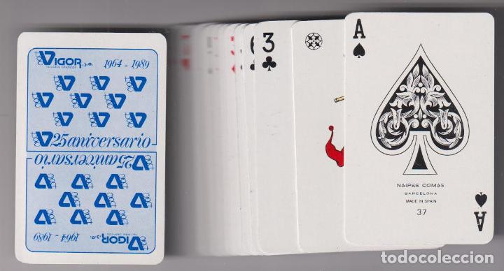 Barajas de cartas: Baraja de P&oacute;ker. Comas, 1989. Centenario de Vigor. SIN USAR - Foto 1