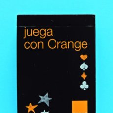 Jeux de cartes: JUEGA CON ORANGE - BARAJA DE POKER, PUBLICIDAD, DE LA MARCA ORANGE - PRECINTADA, NUEVA.. Lote 317176933