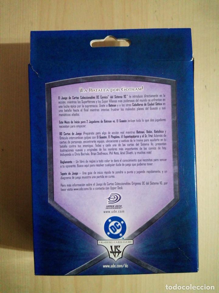 Barajas de cartas: VS System - Batman vs El Guason - Upper Deck - Foto 3