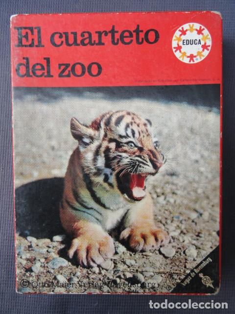Barajas de cartas: CARTAS NAIPES - EL CUARTETO DEL ZOO - EDUCA. - Foto 1