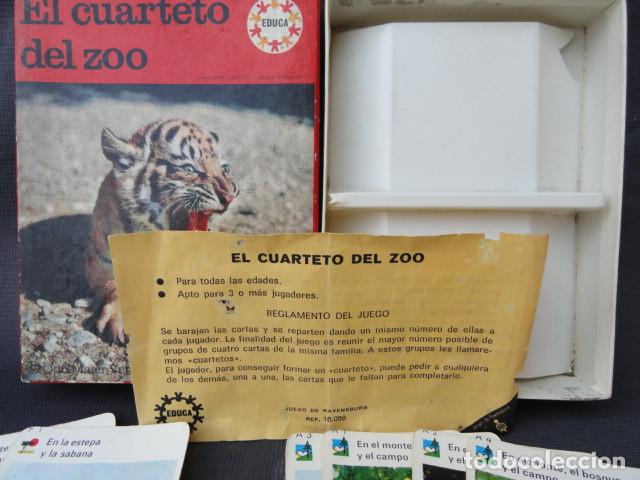 Barajas de cartas: CARTAS NAIPES - EL CUARTETO DEL ZOO - EDUCA. - Foto 4