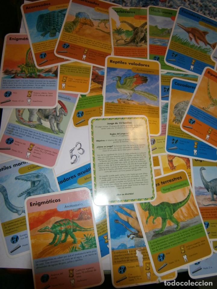 Barajas de cartas: GRAN LOTE DE CARTAS DE DINOSAURIOS - Foto 2