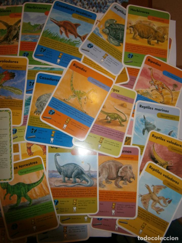 Barajas de cartas: GRAN LOTE DE CARTAS DE DINOSAURIOS - Foto 3