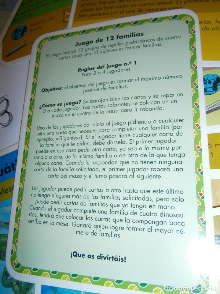 Barajas de cartas: GRAN LOTE DE CARTAS DE DINOSAURIOS - Foto 4