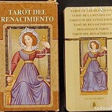 Mazzi di carte: BARAJA / TAROT DEL RENACIMIENTO / LO SCARABEO / 78 CARDS / BARAJA PRECINTADA. Lote 356899090
