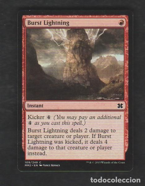 Barajas de cartas: MAGIC THE GATHERING : ESTALLIDO DE RELAMPAGOS ( BURN ) - Foto 1