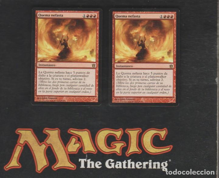 Barajas de cartas: MAGIC THE GATHERING : PAREJA QUEMA NEFASTA ( REMOVAL ) - Foto 1