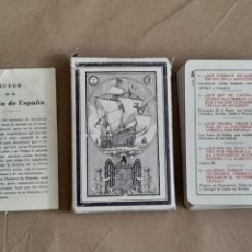 Baralhos de cartas: JUEGO DE LA HISTORIA DE ESPAÑA COMPLETO 50 CARTAS MANUEL FRANCO. Lote 337739213