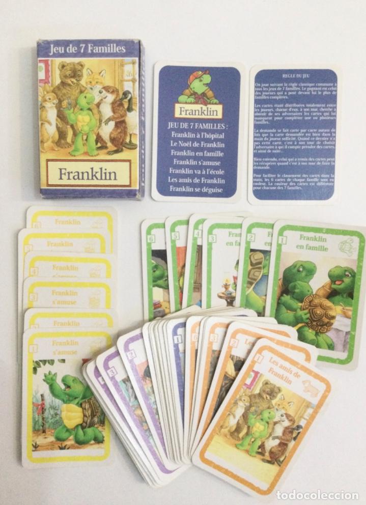 Barajas de cartas: Baraja infantil. Franklin en franc&eacute;s. - Foto 1