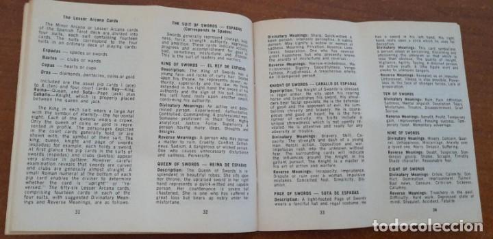 Barajas de cartas: INSTRUCCIONES DE TAROT ESPA&Ntilde;OL, EN CASTELLANO E INGL&Eacute;S - Foto 2