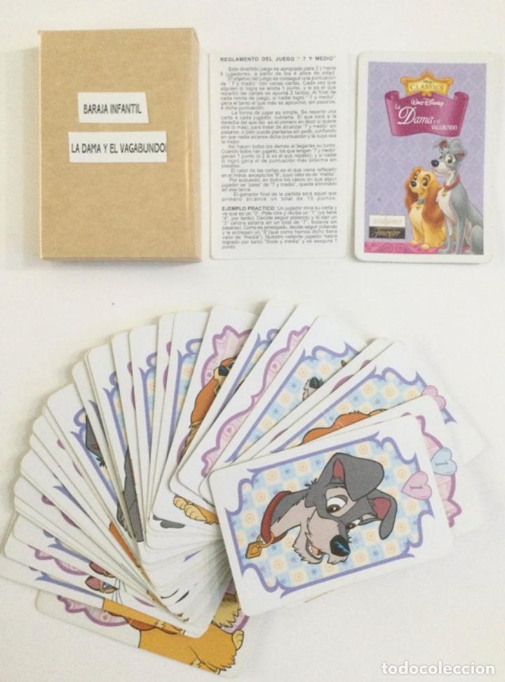 Barajas de cartas: Baraja infantil. La Dama y el vagabundo. Completa. - Foto 1