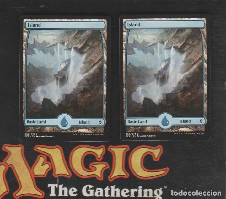 Barajas de cartas: MAGIC THE GATHERING : PAREJA ISLA ( TIERRA ) - Foto 1