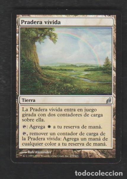 Barajas de cartas: MAGIC THE GATHERING : PRADERA VIVIDA ( TIERRA ) - Foto 1