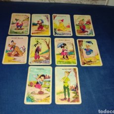 Barajas de cartas: LOTE 10 NAIPES - CARTAS EL JUEGO DE LAS FAMILIAS WALT DISNEY - FOURNIER 1957 -