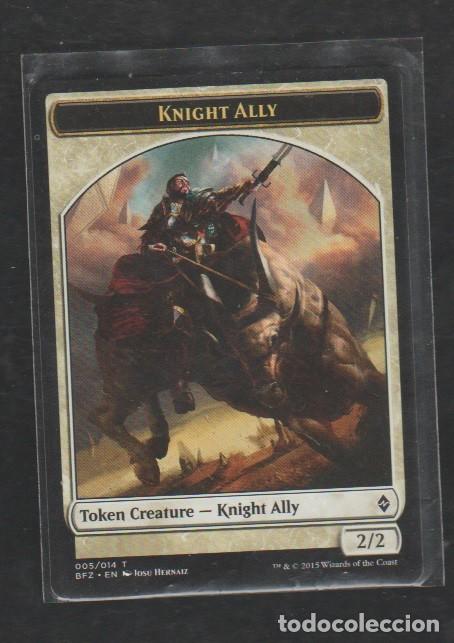 Barajas de cartas: MAGIC THE GATHERING : CABALLERO ALIADO ( TOKEN ) - Foto 1