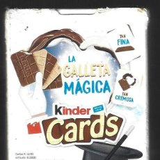 Baralhos de cartas: 1 BARAJA DE CARTAS DE PÓKER. TRUCOS DE MAGIA. KINDER GALLETA MÁGICA. 110GR. Lote 350765169