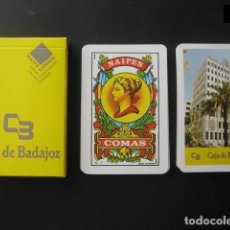 Barajas de cartas: BARAJA ESPAÑOLA COMAS. CAJA DE BADAJOZ. Lote 351303839