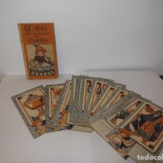 Baralhos de cartas: BARAJA DE CARTAS BENITA LA BRUJA DE CHOCOLATES NELIA AÑOS 30 COMPLETA CON SU LIBRETO. Lote 356915545