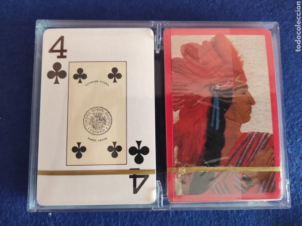 Barajas de cartas: FOURNIER 2 BARAJA DE POKER INDIOS PRECINTADAS - Foto 2