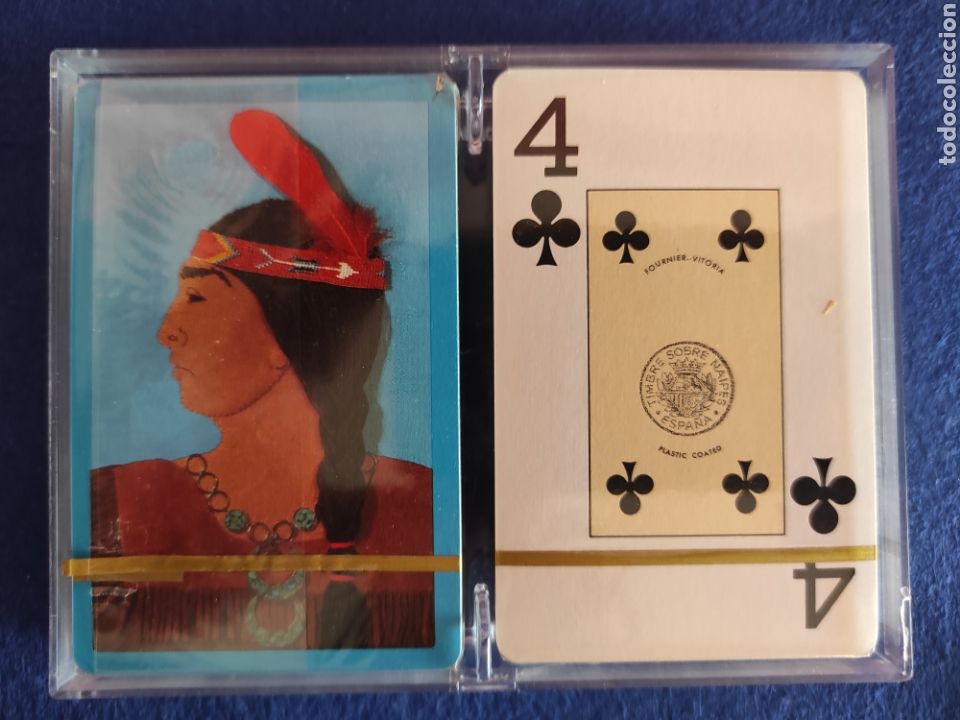 Barajas de cartas: FOURNIER 2 BARAJA DE POKER INDIOS PRECINTADAS - Foto 1
