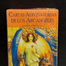 Barajas de cartas: CARTAS ADIVINATORIAS DE LOS ARCÁNGELES / DOREEN VIRTUE / 45 CARDS / BARAJA PRECINTADA.. Lote 358653195