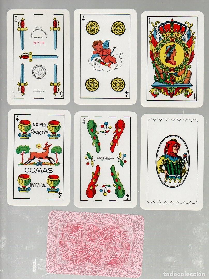 Playing Cards: - BARAJA ESPA&Ntilde;OLA N.&ordm; 74 DE NAIPES COMAS. MARQUILLA DE 1980. NUEVAS, SIN USAR