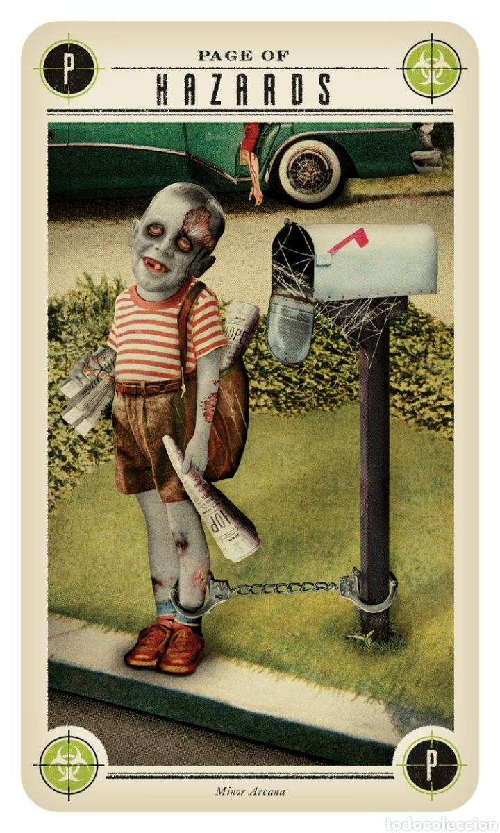 Barajas de cartas: TAROT ZOMBIE ESTUCHE CARTAS+LIBRO - Foto 2